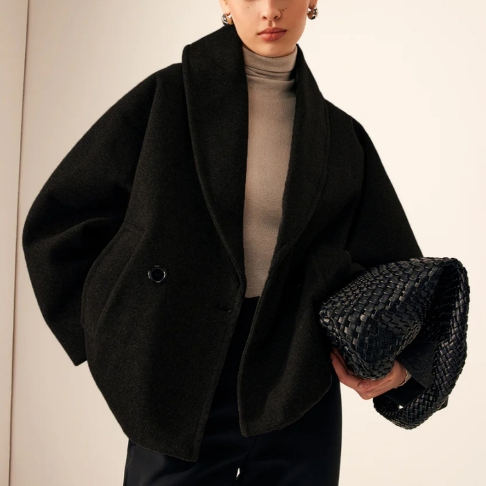 Commense Black Coat Minimalist Design